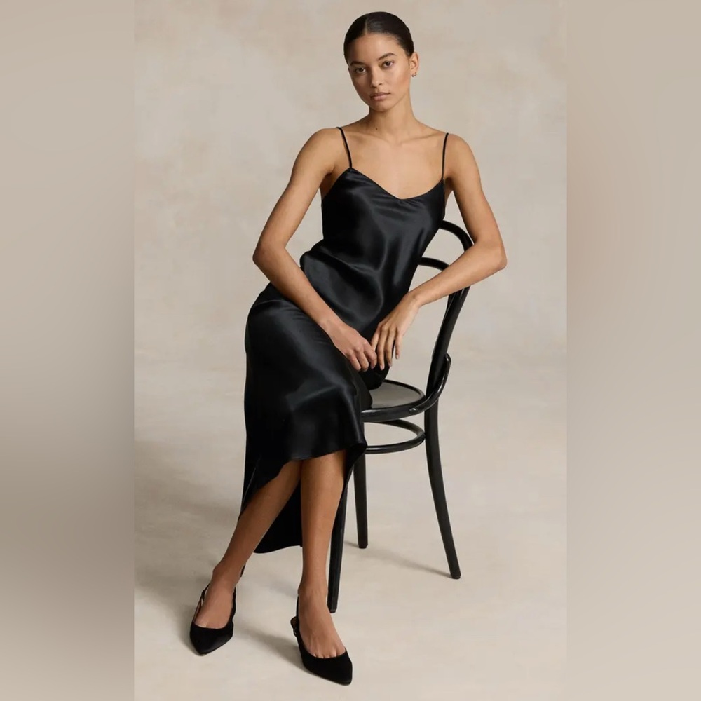 Polo Ralph Lauren Silk Charmeuse SlipDress
